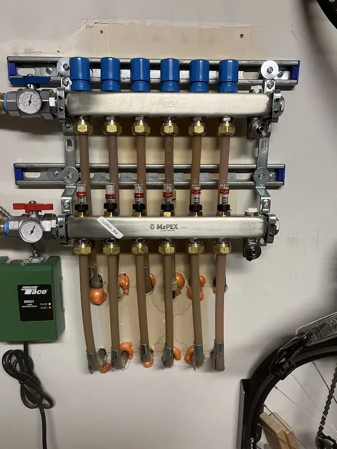 Plumber performing Gas Line Installation at a residential property in Valley